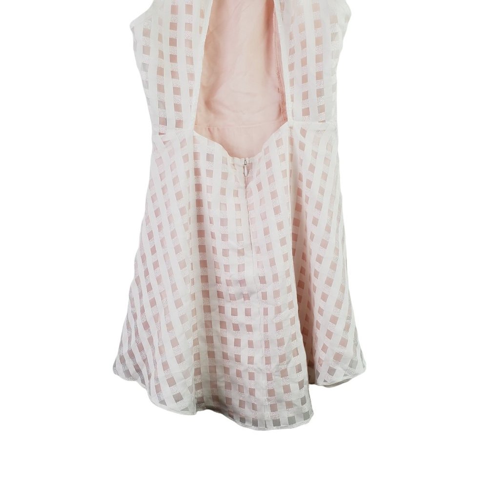 Lovers + Friends Gingham Mini Halter Picnic Dress, Sz M - Picture 7 of 12